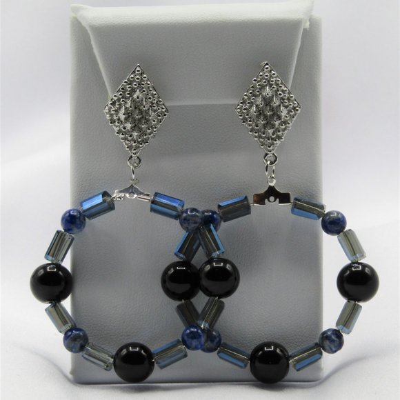 BLUE & BLACK Beaded Jewelry Set - Picture 5 of 5